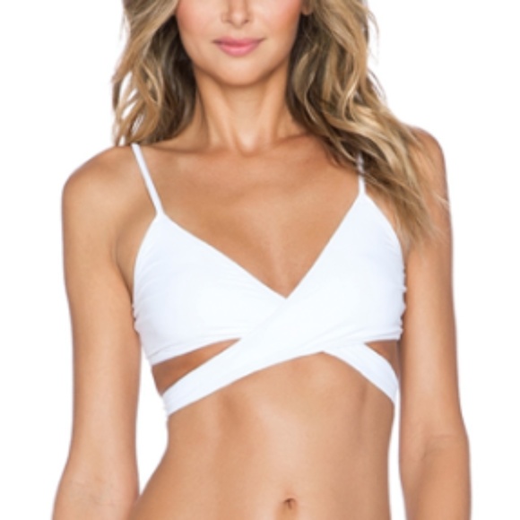 Other - White Wrap Bikini Top